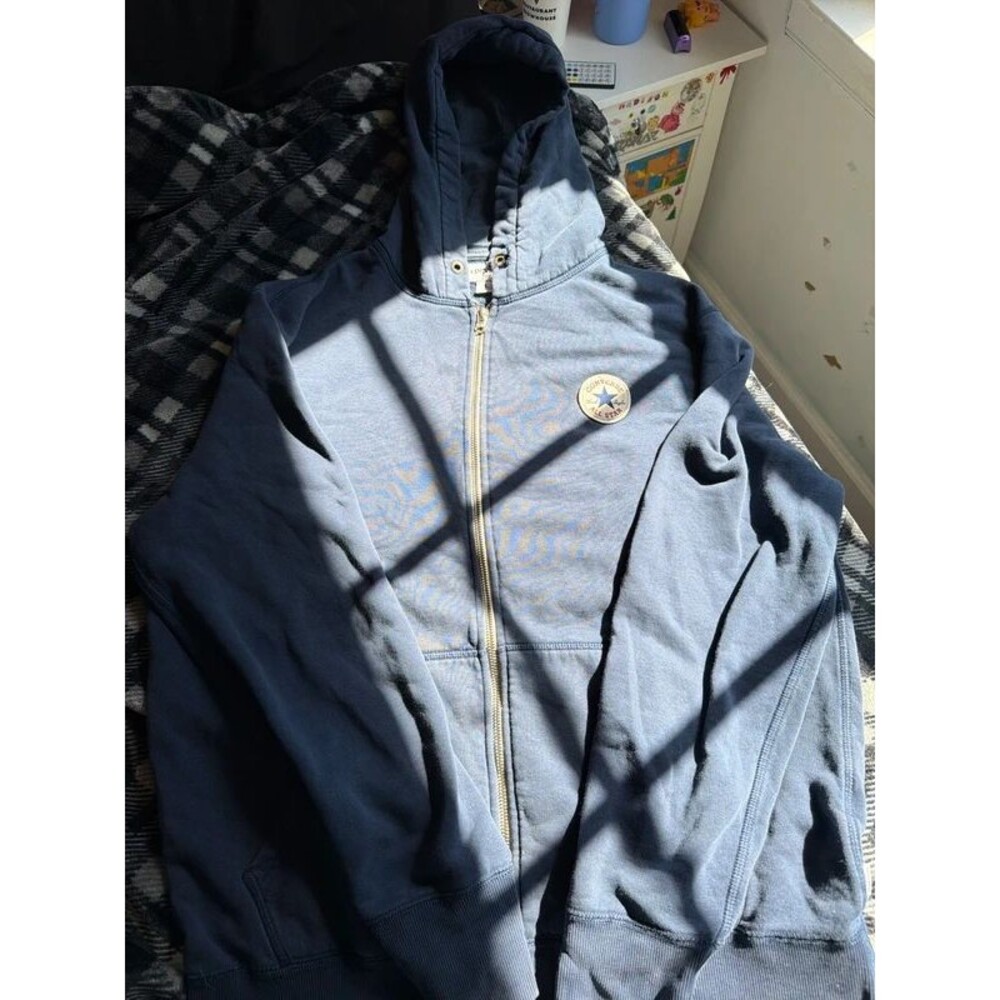 Converse hoodie large blue